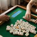 LOYGRS 4 Pack Mahjong Line Finder Card Guide - Mahjong Game Helper with Rules Strategies for Beginners, Travel, Parties and Game Nights Mahjong Accessories for Gifts