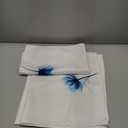 Qeheb Navy Blue Floral Kitchen Towels Set of 4, Watercolor Rustic Flower Botanical Decorative Dish Tea Towels, Cottagecore Wildflower Floral Hand Towels for Bathroom Decor, 16X24In