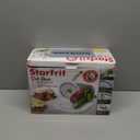 Starfrit Deli Slicer - Slices Meat, Cheese, Bread - 6.5" Stainless Steel Blade - Adjustable Thickness Knob - Nestable for Easy Storage | 2-in-1 Fruit and Vegetable