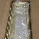 Liuoud 5 Pack Shower Caddy Organizer Rack Shelf for Inside Shower, Self Adhesive Wall Storage Basket Rustproof Stainless Steel Shampoo Holder Bathroom Accessory Decor Set, Gold