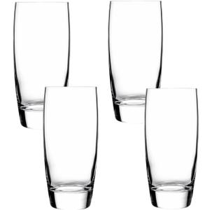 Luigi Bormioli Michelangelo 20 oz Beverage Glasses - Large Capacity, Crystal-Clear Design - Fine Laser-Cut Rims, Ideal for Various Beverages, Dishwasher Safe, Made in Italy (Set of 4)