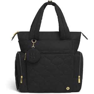 Huggies Cozy Hugpack Tote Diaper Bag, Black Quilted