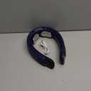 FrSara Portable Neck Fan Rechargeable, Personal Battery Powered Cooling Device that Blows Cold Air with USB TYPE-C, LED Display, 3-Speed, 4000mAh, Ideal Gift for Women, Sports, Men, Travel, Navy Blue