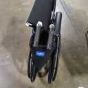 Medline Comfortable Folding Wheelchair with Swing-Back, Desk-Length Arms and Elevating Footrests, 20W x 16D Seat