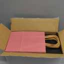 100 PCS Small Gift Bags with Handles, 5.91"x3.15"x8.27" Party Favor Bags, 12 Colored Goodie Bags for Birthday Party, Kraft Paper Gift Bags Bulk for Wedding, Baby Shower, Celebrations, Party Supplies