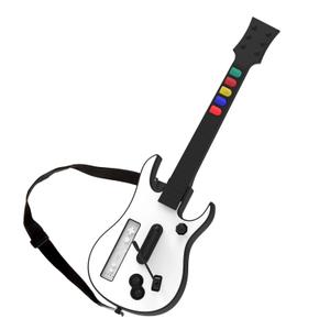 DOYO Wii Guitar Hero for Wii Controller Wireless, Guitar Hero Controller Compatible with Guitar Hero Wii and Rock Band 2 Games with Strap, White
