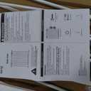 keny 29"-42.5" Baby Gate for Stairs, Auto Close Safety Dog Gate, Pressure Mounted Easy Walk Through Pet Gate for Doorways, Durable Stair Gate, 30" Tall, White