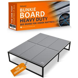 Meliusly Heavy Duty Bunkie Board Queen Size (60x80) - Non-Slip Breathable Bed Support Board for Slatted Bed Frame, Anti-Sag Under Bed Support, Noise Minimizing Moisture Resistant Bed Board