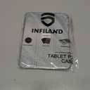 INFILAND for iPad mini 7 Case (A17 Pro), iPad mini 7th / 6th Generation Case 2024/2021 8.3 Inch, Glitter Cute Protective Cover with Clear Sparkle Back, Pencil Holder for Kids Girls, Silver (Sliver)