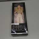 Barbie Basics Model Collector Fashion Doll 06 with Blonde Hair, Shimmery Golden Skirt & Halter, Universal-fit Fashions, Posable Body