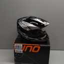 Adult Motocross Dirt Bike Helmet with Goggles, Gloves & Mask Dirt Bike ATV Helmet for Unisex-Adult Men Women Adjustable Sun Visor DOT/FMVSS-218 Off-Road Motorcycle Helmet UTV Helmet Downhill (Medium, New Black Flame)