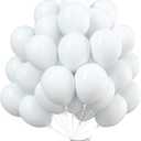 PartyWoo White Balloons 100 pcs 10 Inch Matte White Latex Helium Balloons for Wedding Bridal Graduation Engagement Baby Shower Gender Reveal Easter Anniversary Birthday Party Decorations White-Y13