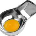 Egg Yolk Separator, Stainless Steel Egg White Splitter Separator Filter Remover Tool Home Kitchen Gadget Accessories for Cooking Baking Easy Separation (Silver)