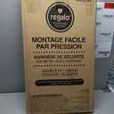 Regalo Safety 29-38.5" Baby Gate for Doorways & Bottom of Stairs, Pressure Mounted Baby Gate with Door for Babies, Toddlers & Pets, Tested & Safe for 30 Years, American Designed, American Owned, White