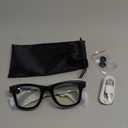 Mingtawn AI Smart Glasses 4K HD Camera, BT Call, 800W Anti-Shake Camera Glasses with Video Recording Dual Mic, Simultaneous Interpretation/GPT Identify Objects, 270mAh Blue Light Glasses, Blue Light