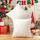 ANRODUO Pack of 2 Velvet Sage Green Throw Pillow Covers 18x18 Inch Decorative Pillow Covers Euro Cushion Case Soft Solid Square Cozy Modern Home Decorations Pillowcase for Sofa Couch Bed Spring Decor