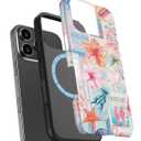 2 x LUMARKE for iPhone 16 Pro Max Case,Cute Floral Cover,Wireless Charging