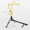 MAXXHAUL 70238 Receiver Hitch Mounted Hydraulic Swivel Pickup Truck Crane - 1000 lbs. Capacity With 3 Boom Capacities of 500 lbs, 750 lbs and 1000 lbs.