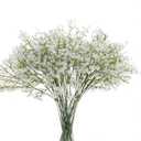15 Pack Real Touch Artificial Baby's Breath Flowers - 21" Bendable Stems for Wedding Bouquets, Home Centerpieces & Outdoor Decor (Waterproof, Dustproof, White)