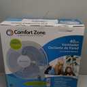Comfort Zone 16" Quiet 3-Speed Wall Mount Fan with Remote Control, Timer and Adjustable Tilt, Ideal for Home, Bedroom, Gym & Office, CZ16WR