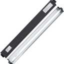 REPTI ZOO 24W Reptile T5 HO UVB Lighting Combo Kit, 22" Light Fixture Reptile Terrarium Hood, with Detachable Curved Reflector and 5.0 UVB T5 Lamp Bulb, ETL certificated