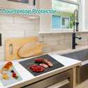 Murrey Home Glass Cutting Board Set for Kitchen Counter, Tempered Glass Chopping Boards Dishwasher Safe, Small Marble Countertop Tray, 16"x12"x2PC