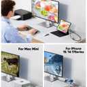 USB C to DisplayPort 1.4 Adapter 8K@60Hz, USBC to DisplayPort Adapter Compatible with Thunderbolt 5/4/3 (4K@240Hz/144Hz, HDR, 32.4Gbps DP) for MacBook Pro/Air, iPad, Surface, iPhone 17/16, XPS