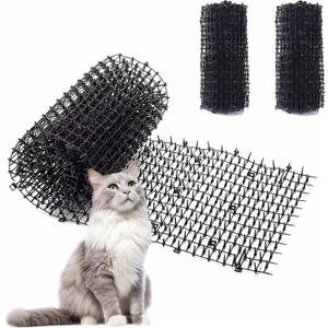 Toopify 13ft Scat Mat for Cats, Cat Scat Mat with Spikes Outdoor, Cat Spikes for Outside, Cat Deterrent Spikes (2 Pack 6.5ft)