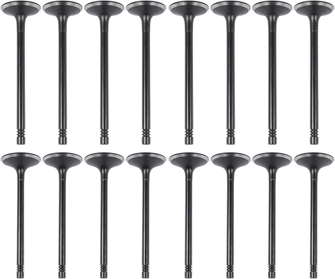16PCS Intake Air-Out Engine Valves Replacement for Chevy Cobalt HHR Malibu Cavalier Pontiac G5 G6 Solstice Grand Am Sunfire Saturn Sky Ion Vue L200 Olds Alero 2.0L 2.2L 2.4L 12615936 12622329