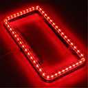 12 V 54 LED Color Light License Plate Frame Acrylic Plastic License Plate Cover-Red