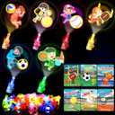 3 x CPSYUB 28 Pack Easter LED Finger Lights with Cards, Space Astronaut Glow in the Dark Toys, Kids Party Favors, Easter Basket Stuffers, Classroom Prizes & Goodie Bag Fillers