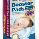 Inspire Dimples Booster Pads, Baby Diaper Doubler with Adhesive - Boosts Diaper Absorbency - No More leaks 60 Count (with Adhesive for Secure Fit) (60 Count) 2-PACK
