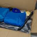 Swing Stand Frame with Sensory Pod Swings and Chair, Sensory Swing Set, X-Shaped Swing Frame, Heavy-Duty Metal Hammock Chair Stand for Adults Indoor and Outdoor 330LBS(Blue)