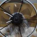 VOLISUN Low Profile Ceiling Fans with Light and Remote,23.6in Fandelier Ceiling Fan with Lights, 3000K-6500K Dimmable Flush Mount LED Fan Light, Black Bladeless Ceiling Fans with Lights for Bedroom