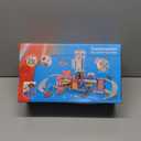 Kids Toys for 3 4 5 6 Years Old Boys, 29.5'' Large City Action Toddler Playset with Lights Sounds, Police & Fire Station Transform Track Toy with 4 Cars, Helicopter, Walkie-Talkie, Gifts for Boy Girl