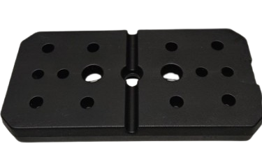 (QTY 4) 12.50 Lbs Each Rectangular 15" x 7.5" Machine Weight Plate for Training