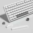 KBDiy for MAC Style KOA Profile Keycaps 60 Percent, Dye-Sublimation PBT White Custom Keyboard Keycap, 138 Keys Cap Set for Cherry Gateron MX Switches Mechanical Keyboards