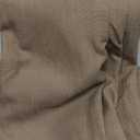 Pinch Pleated Neutral Linen Curtains 2 Panels Set Living Room Dining Pinch Pleat Back Tab Light Filtering Farmhouse Boho Retro Window Curtain Drapes 84 Inch Length Latte Tan Brown