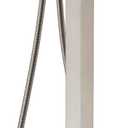 Freestanding Bathtub Faucet Waterfall Tub Filler Brushed Nickel Floor Mount Brass Single Handle Bathroom Faucets with Hand Shower 