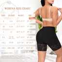 Slip Shorts for Under Dresses Women Anti Chafing Underwear Seamless Boyshorts Panties Lace Under Shorts (Black, L)