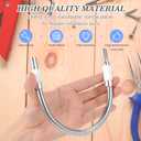 Flexible Drill Bit Extension, 11.7 inch Super Bit Screwdriver Extension, 1/4 Hex Shank Bendable Drill Bit Extension for Tight Spaces, Home Repairs (2 Pack)