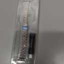 MioHHR Slim Metal Band Compatible with Apple Watch Band 42mm(Series 11 10) 41mm(Series 9 8 7) 40mm(Series 6 5 4 SE3/2/1) 38mm(Series 3 2 1),Stainless Steel iWatch Bands for Women,Silver/Rose Gold