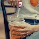 11PCS Couple Bear Straw Cover Caps for Tumblers,PVC Silicone 10mm Dringing Straws Toppers Protector Dust-Proof Reusable Bulk, BPA Free, Eco-Friendly fit for Party Gifts