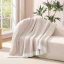 WRENSONGE Throw Blanket Cationic Dyeing Taupe Soft Cozy Fluffy Warm Hand Made Throw Blankets for Couch, Sofa, Chair, Bed, Camping, Picnic, Travel Lightweight Bed Blanket - 50"*70", Throw-XL