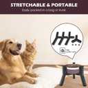 SHAINFUN Elevated Dog Bowls Adjustable Width Stand for 5.2-7.8" Wide Bowls, Food and Water Feeder for Medium Small Dogs, 7.8in Tall (Bowl Not Included)