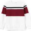 PATPAT Family Matching Outfits Dresses and Sweatshirt Fall Winter Off Shoulder Dresses and Long Sleeve Sweatshirt (L)