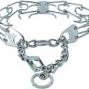 Herm Sprenger - Ultra-Plus Prong Dog Training Collar with Latch - Chrome - 3.8mm x 22" Neck Size; 25" Chain Length