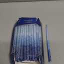 The Dreidel Company Hanukkah Candles Dripless Multi Blue Hued Frosted Deluxe Tapered Candles 1-Hour Burn Time Odorless 45 Candles for All Eight Nights of Hanukkah