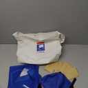Kids Mailman Costume Mail Carrier Hat Mr. Postman Canvas Bag Vest Envelopes For Halloween Career Day Postal Costume