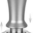 Calibrated Spring Loaded Coffee Tamper for Espresso Machine - Essential Espresso Tool for Perfect Tamping Results - Fits Portafilter Baskets(58mm, Silver)
